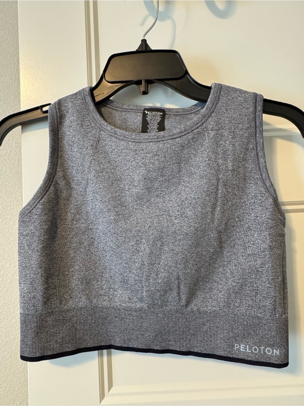 NWT Peloton Gray Heather Cropped Athletic Tank